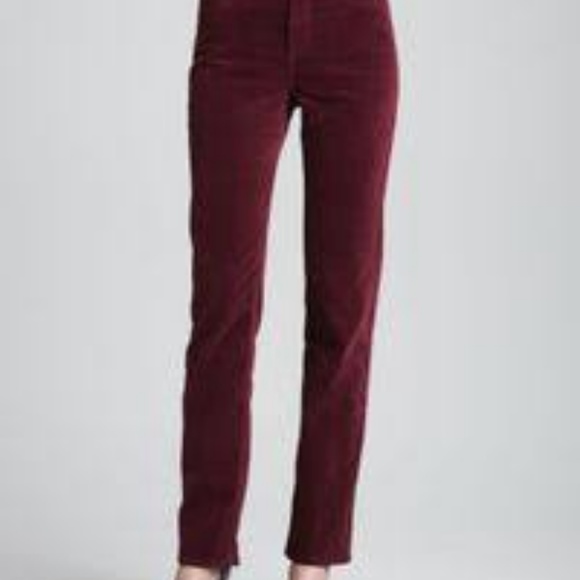 Christopher Blue Pants - CHRISTOPHER BLUE VELVET PANTS SKINNY BLACK/BLUE 4